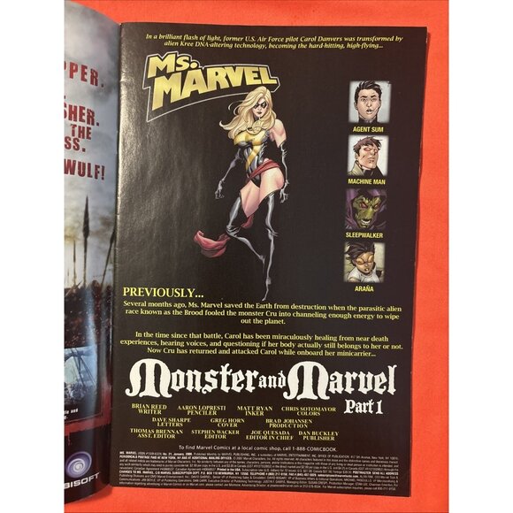 MS. MARVEL #21 FIRST PRINT MARVEL COMICS (2008) CAROL DANVERS - Picture 3 of 3